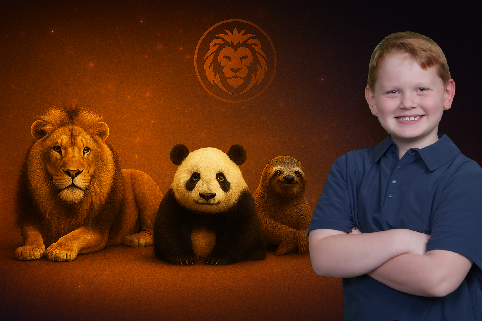 Colin with animals